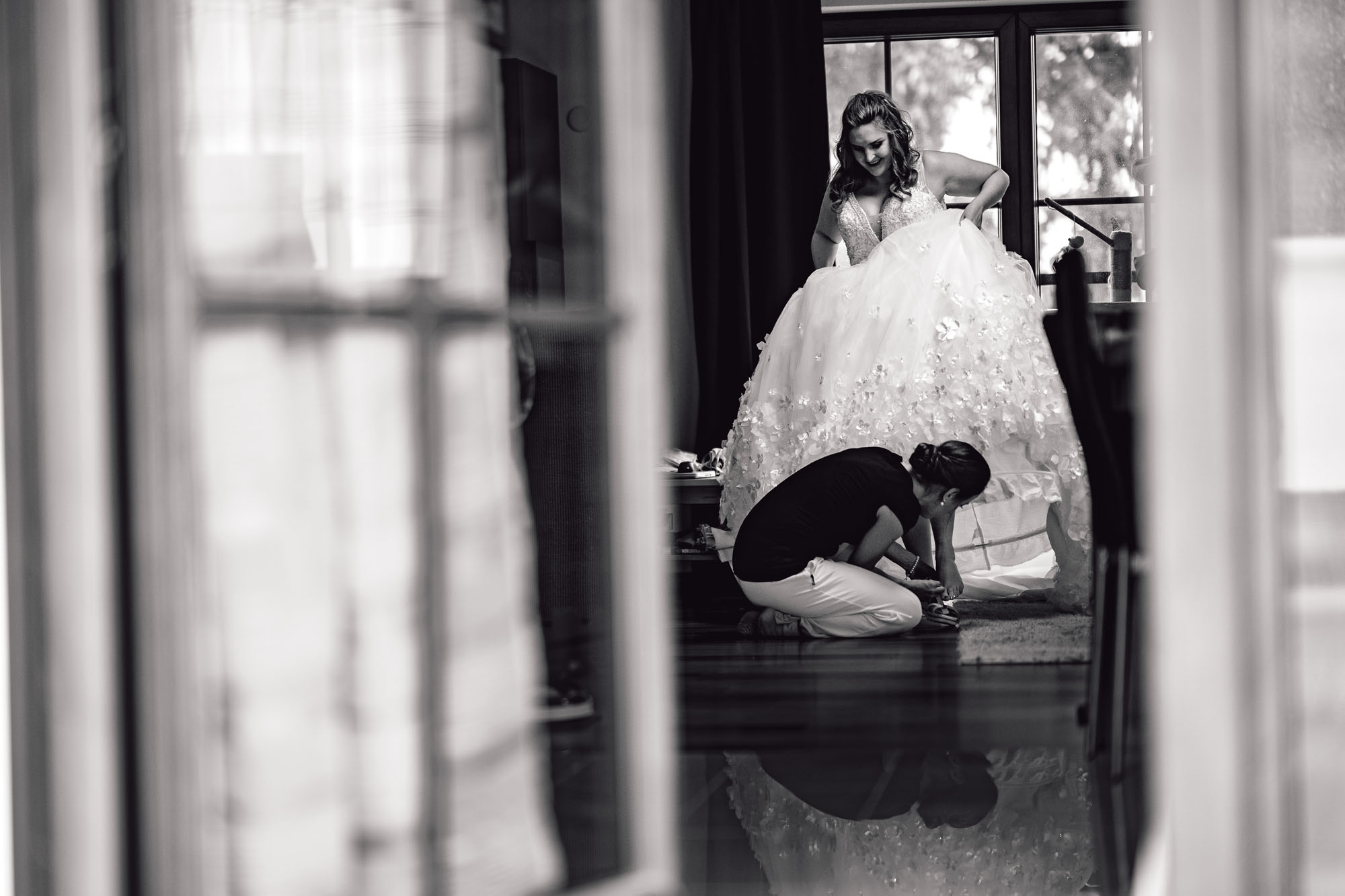 Natürliche Hochzeitsfotografie: Persönlicher Augenblick der Hochzeit von Angela und Jochen